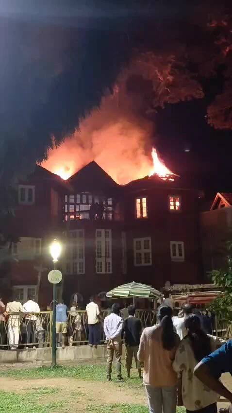 Historic Koder House in Fort Kochi destroyed by fire, no casualties reported