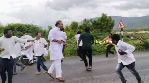 TDP leader Balasubramanyam fires five rounds during clashes in Kadapa district