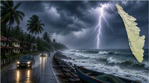 IMD issues red alert for rough seas along Kerala, Tamil Nadu coasts