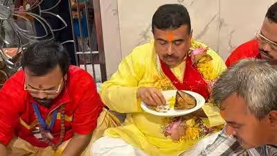 Suvendu Adhikari's Fish Bhog at Kalighat Temple Ignites Political Debate in Kolkata